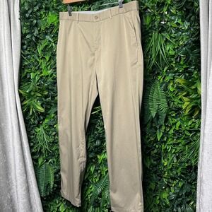 Nike Golf Dri-FIT Standard Fit Pants Mens 34x32 Khaki Tan Stretch Performance